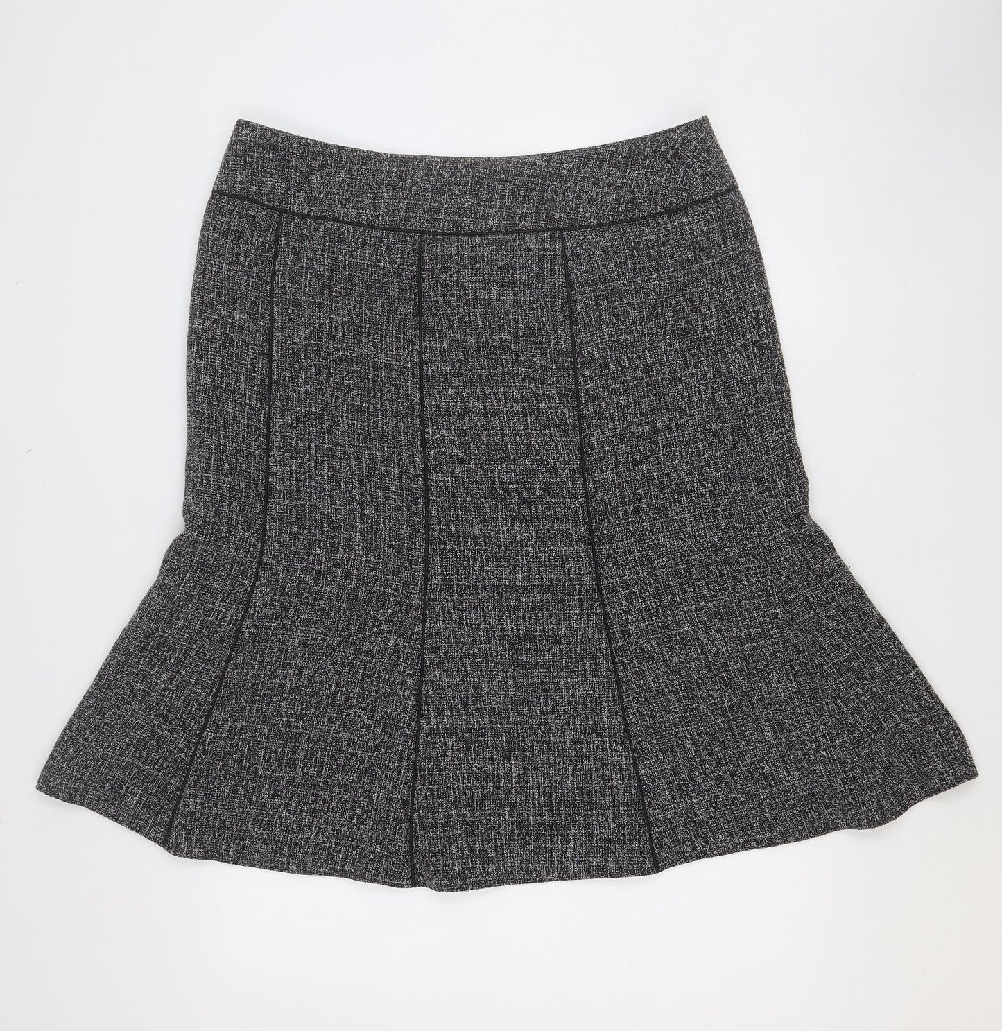EWM Womens Grey Polyester Trumpet Skirt Size 16