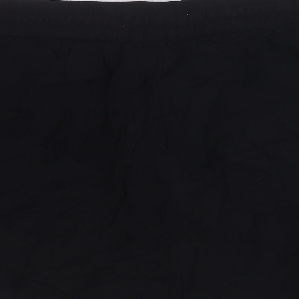 F&F Womens Black Viscose Hot Pants Shorts Size 16 Regular
