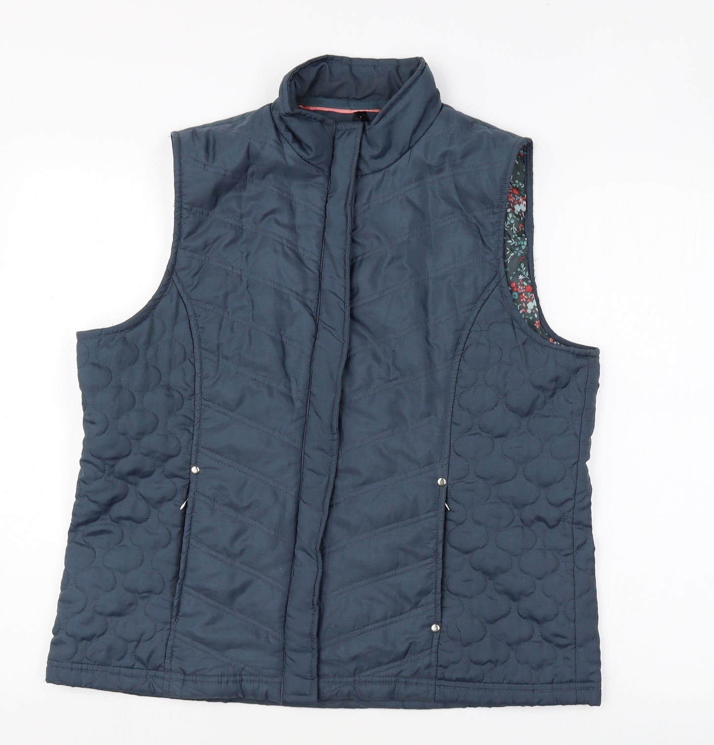 DASH Womens Blue Gilet Jacket Size 16 Zip