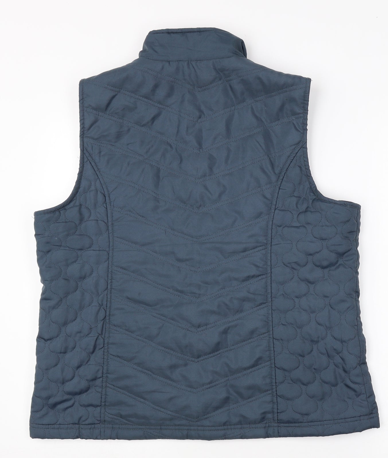 DASH Womens Blue Gilet Jacket Size 16 Zip
