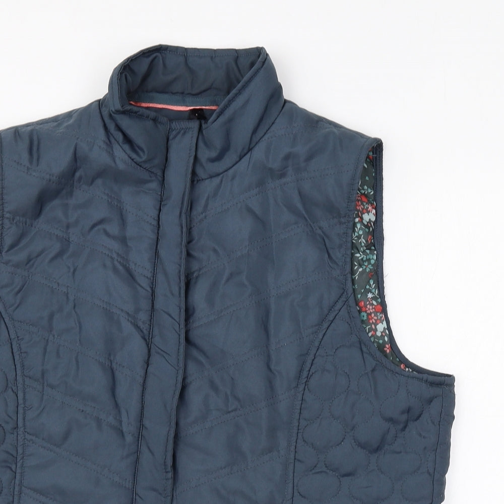DASH Womens Blue Gilet Jacket Size 16 Zip
