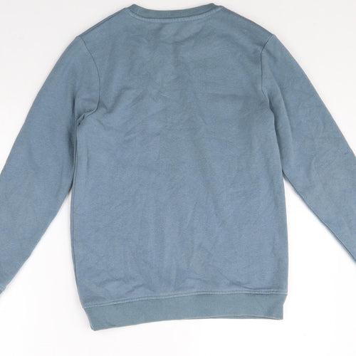 By very Girls Blue Round Neck Cotton Pullover Jumper Size 11 Years Pullover