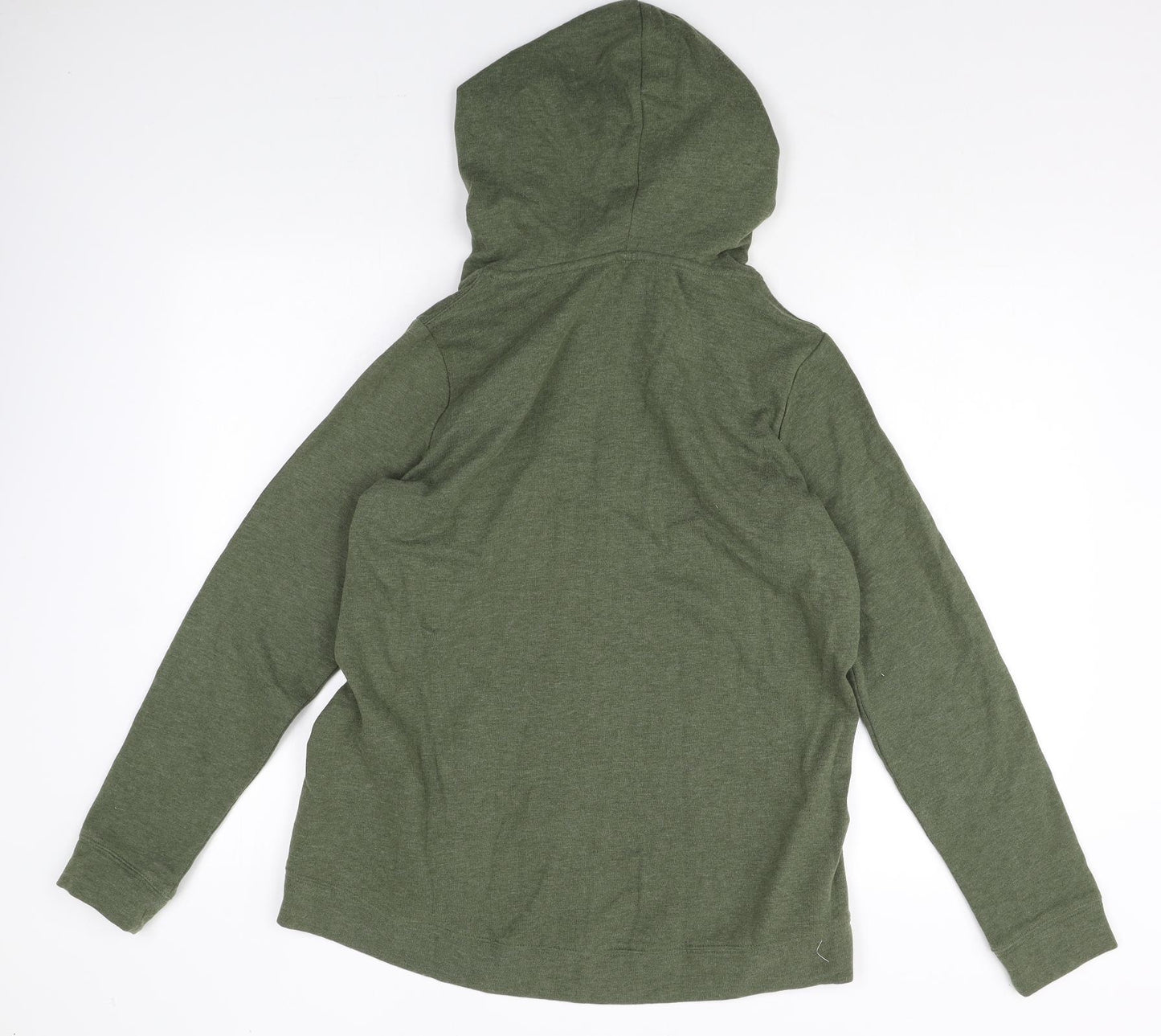 NEXT Womens Green Cotton Full Zip Hoodie Size 14 Zip