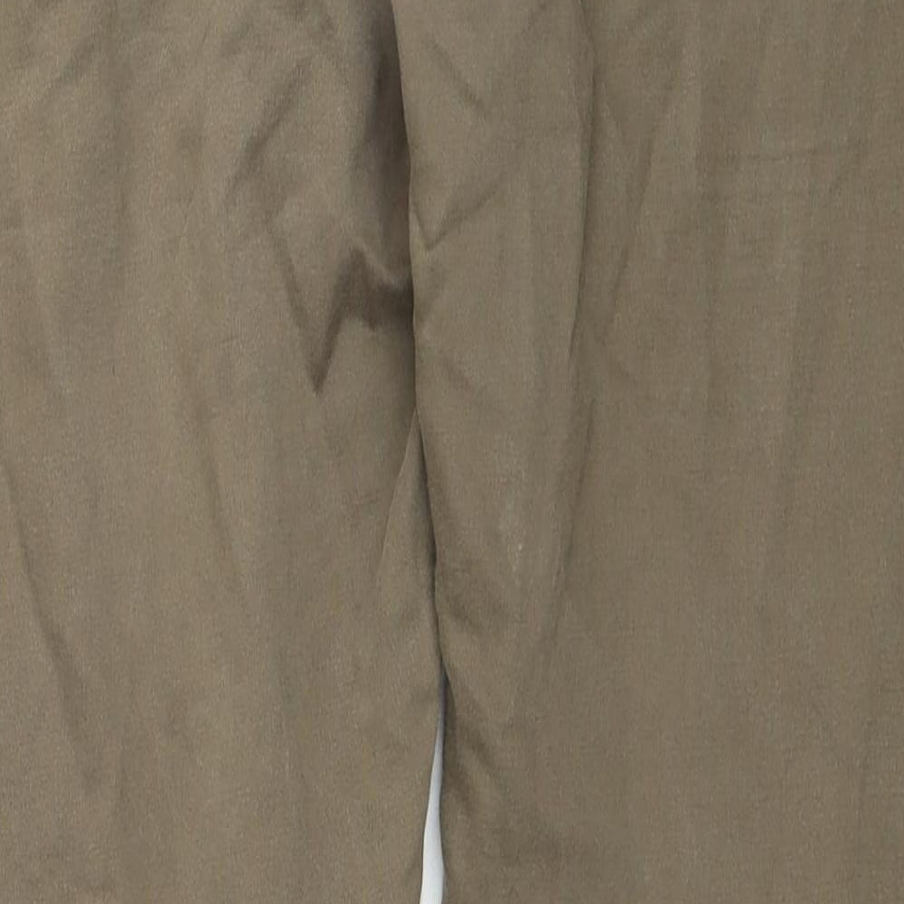 Marks and Spencer Mens Brown Cotton Straight Jeans Size 34 in L29 in Regular Zip