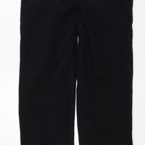 Edge Jeans Womens Black Cotton Straight Jeans Size 30 in L29 in Regular Zip