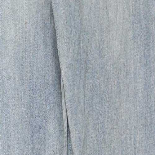 Marks and Spencer Womens Blue Cotton Skinny Jeans Size 8 Regular Zip