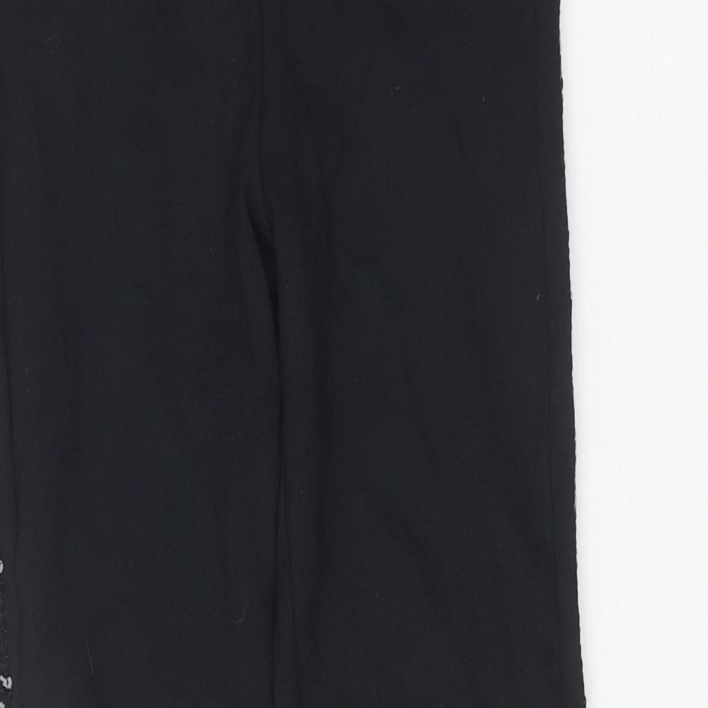 Ted Baker Girls Black Viscose Jogger Trousers Size 12-13 Years Regular Pullover - Leggings