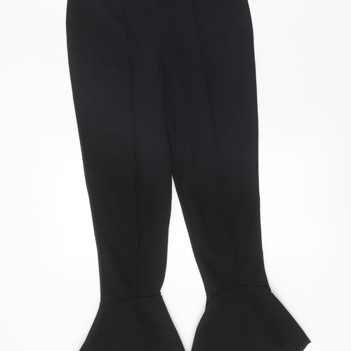 Missguided Womens Black Polyester Trousers Size 10 Regular