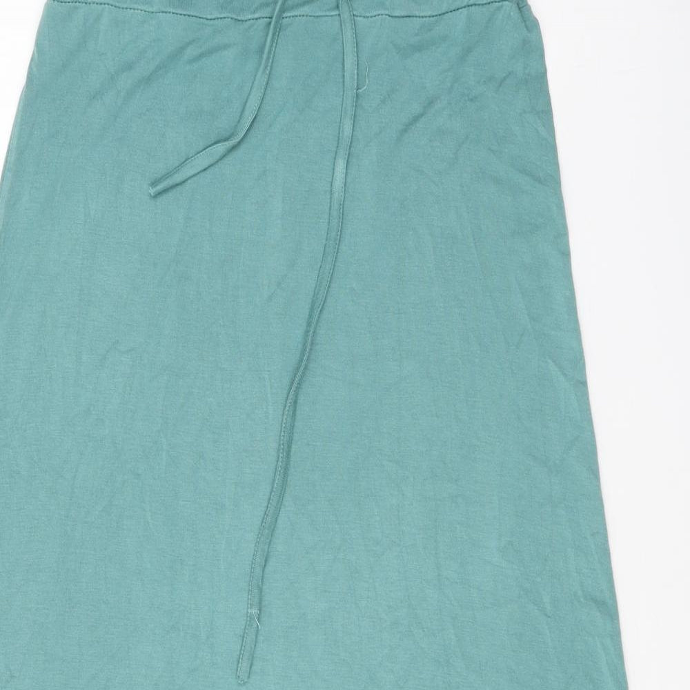 Obsession Womens Green Viscose Swing Skirt Size 28 in Tie