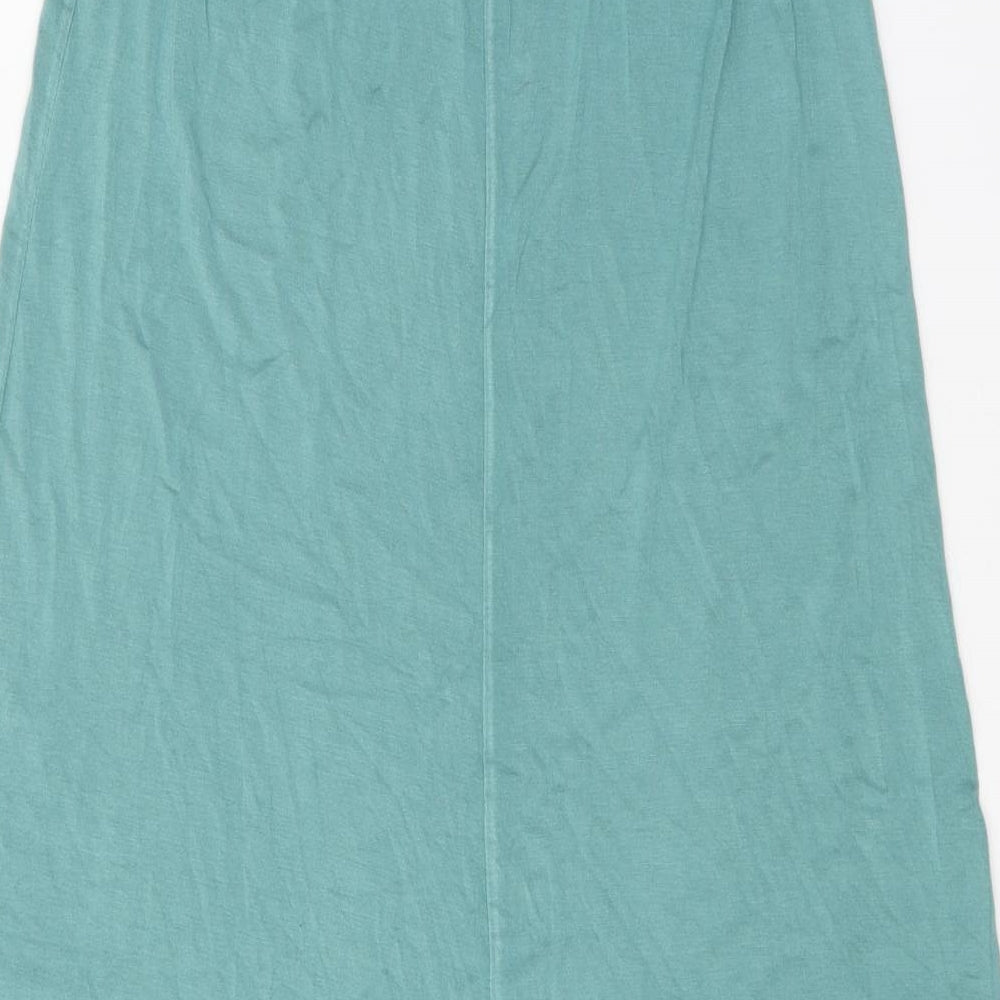 Obsession Womens Green Viscose Swing Skirt Size 28 in Tie