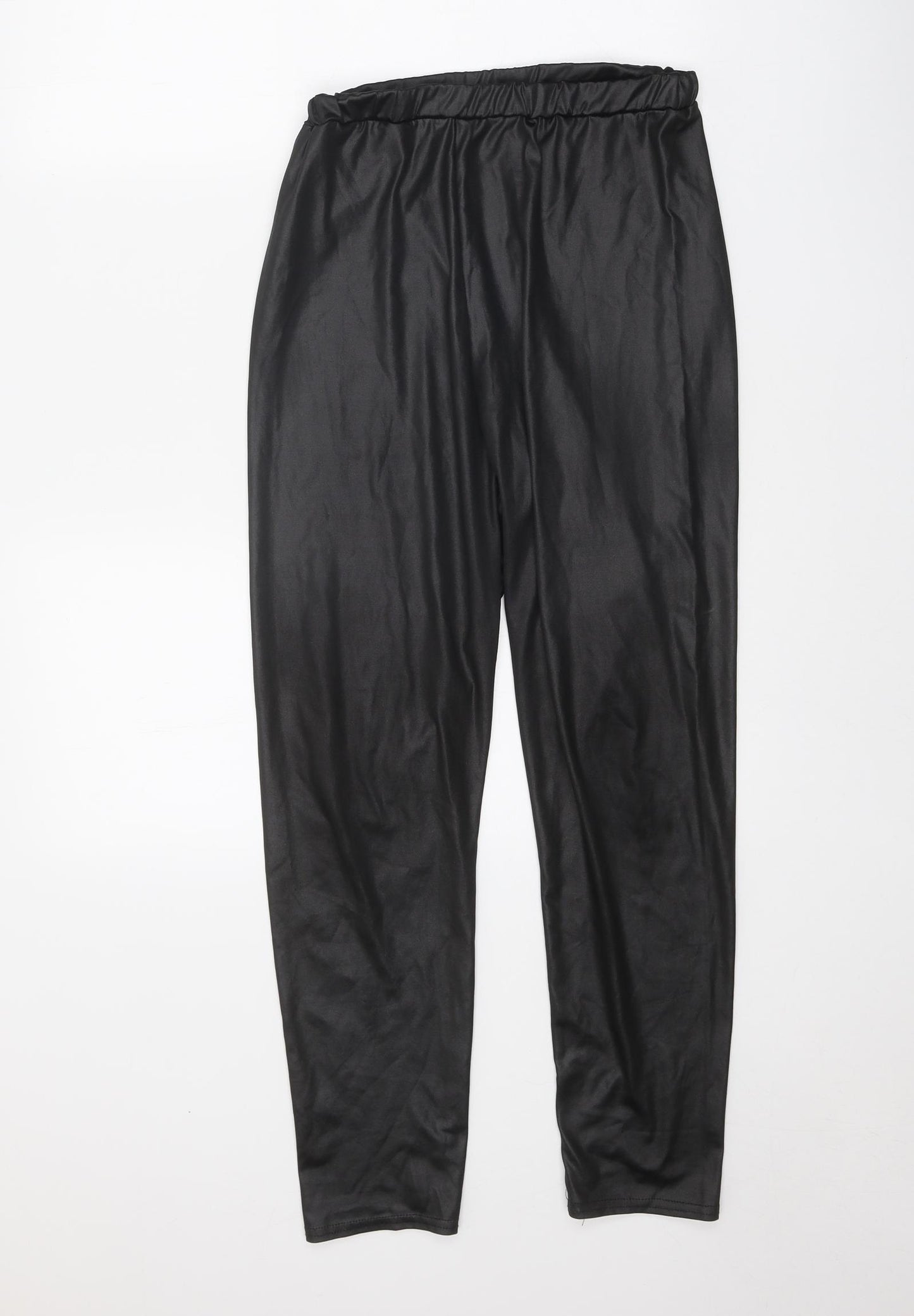 Boohoo Womens Black Polyester Jogger Leggings Size 14