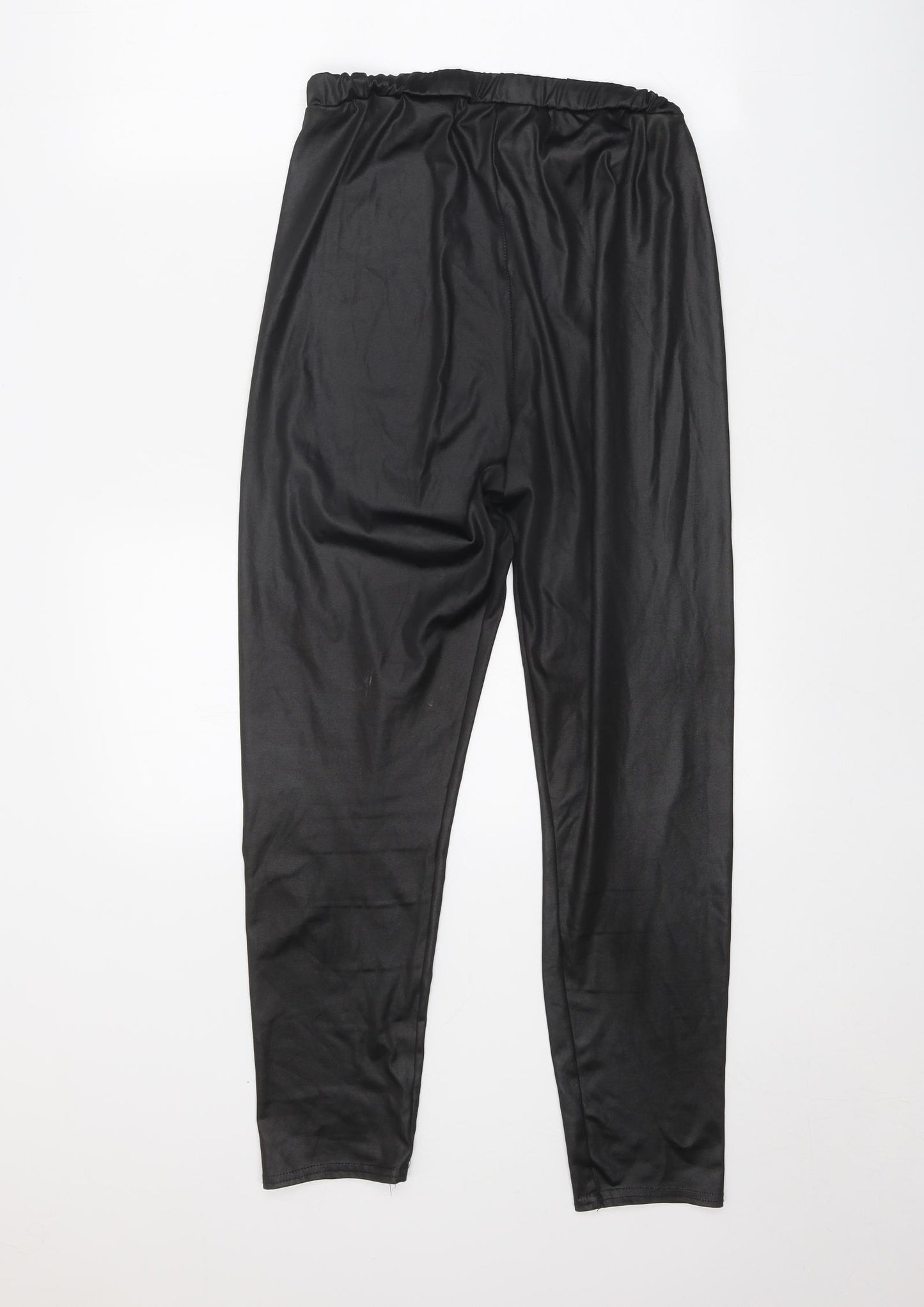 Boohoo Womens Black Polyester Jogger Leggings Size 14