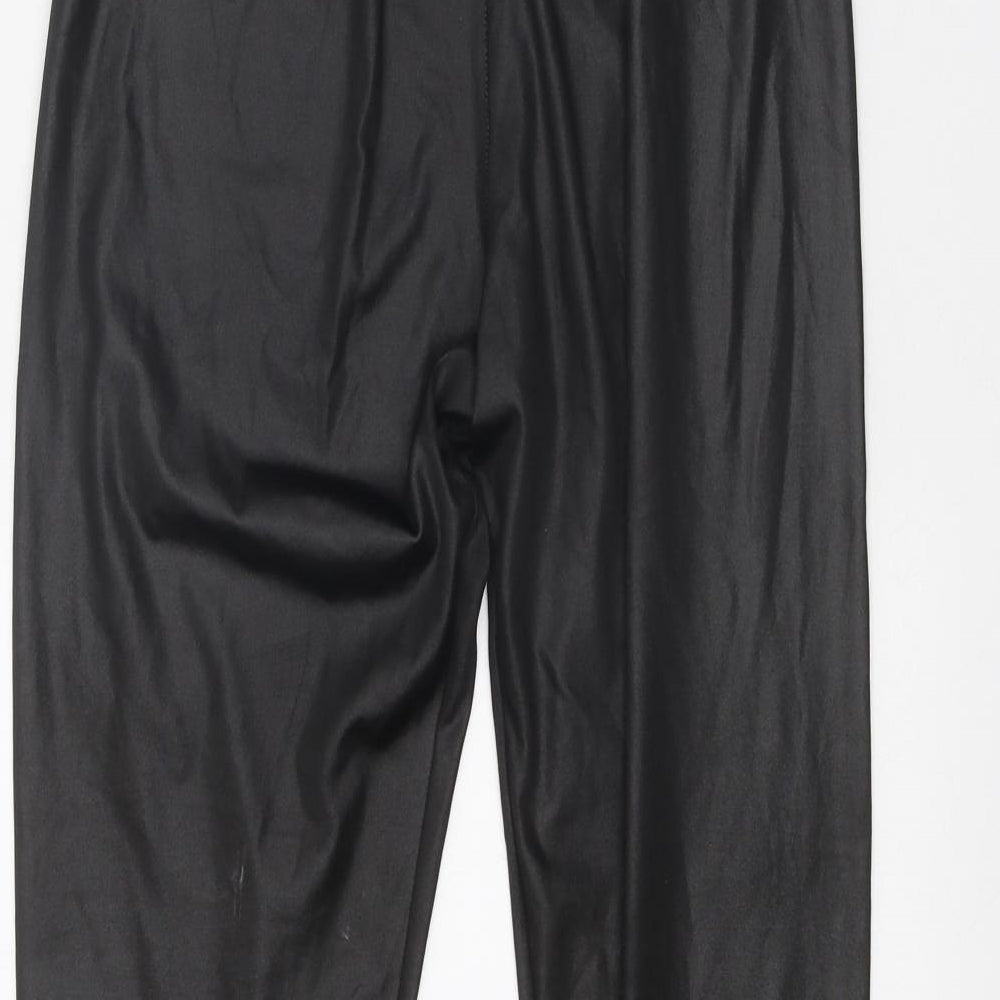 Boohoo Womens Black Polyester Jogger Leggings Size 14