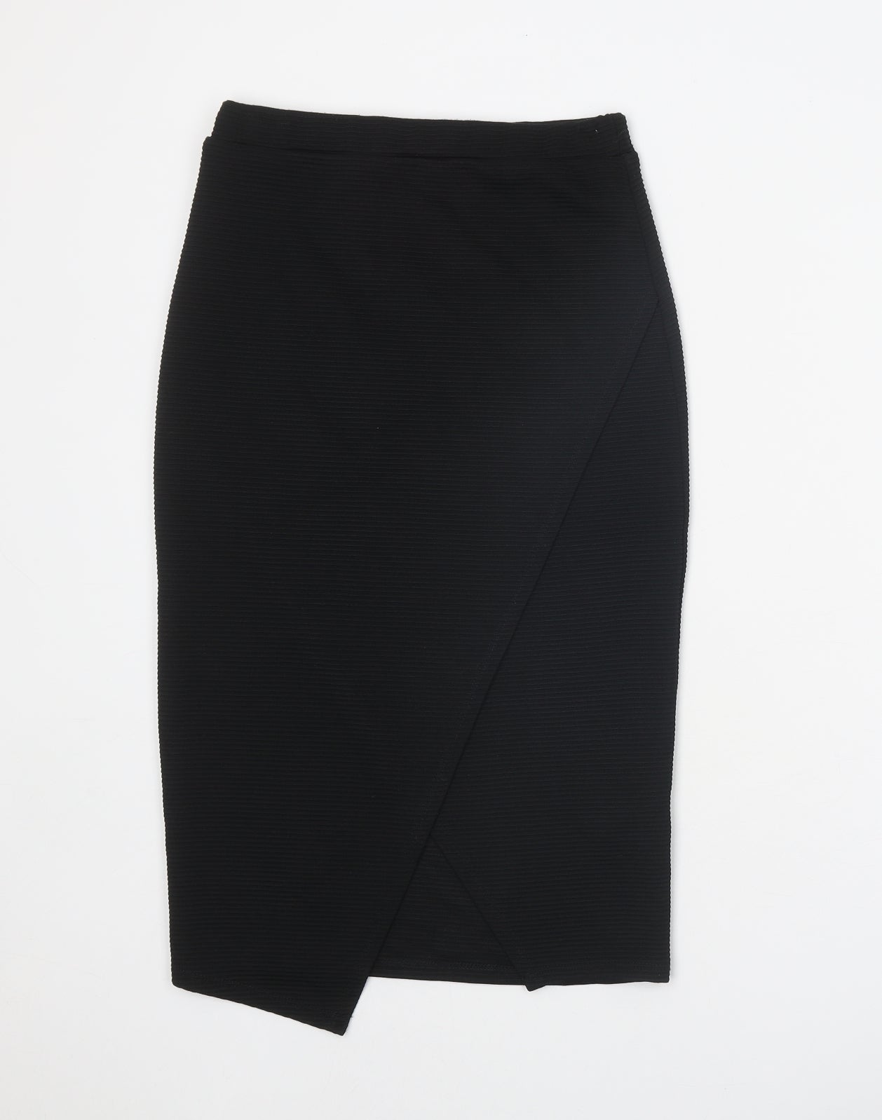 New Look Womens Black Polyester Straight & Pencil Skirt Size 10