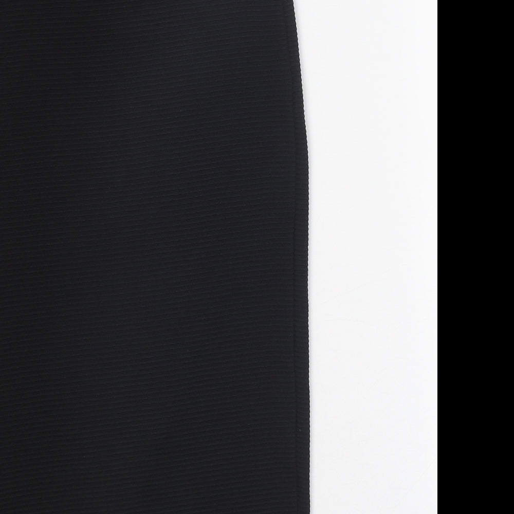 New Look Womens Black Polyester Straight & Pencil Skirt Size 10