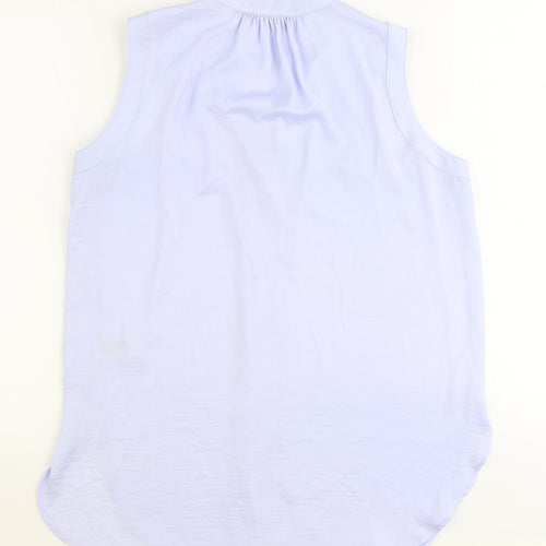 Marks and Spencer Womens Black Polyester Basic Tank Size 10 V-Neck