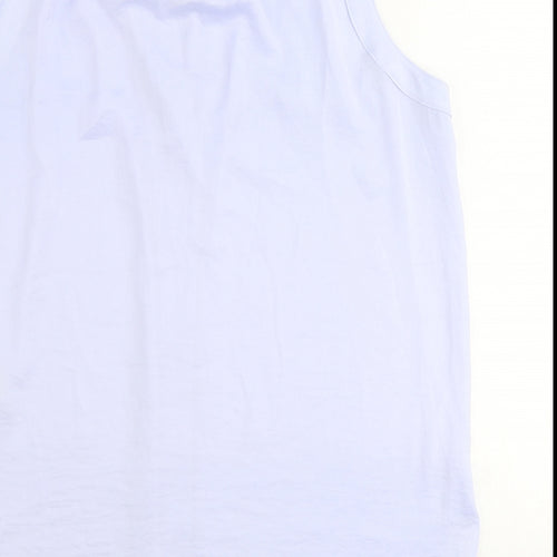 Marks and Spencer Womens Black Polyester Basic Tank Size 10 V-Neck