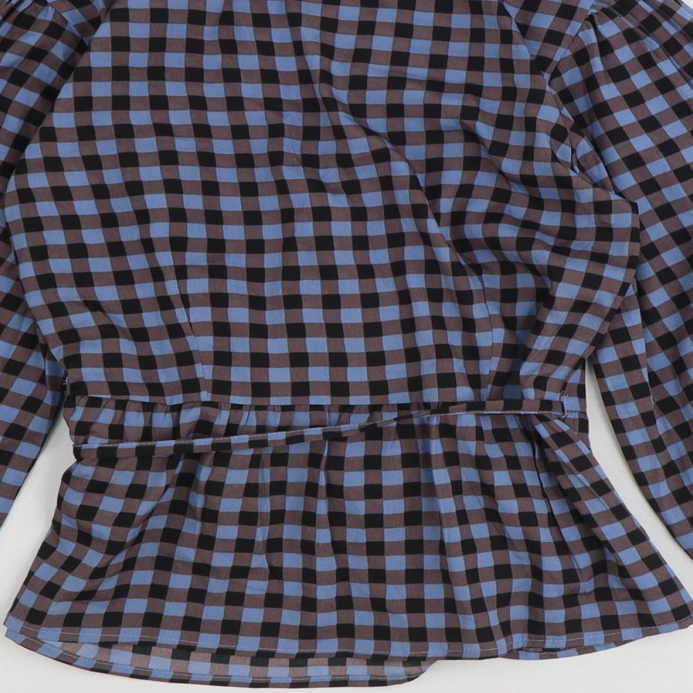 Heartbreak Womens Multicoloured Geometric Polyester Basic Blouse Size 8 V-Neck