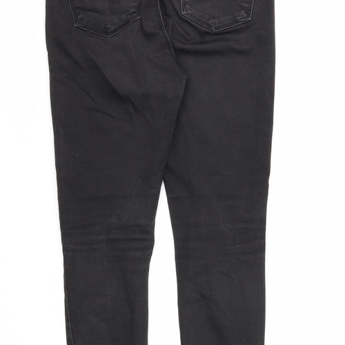 Denim & Co. Womens Black Cotton Skinny Jeans Size 10 Regular Zip