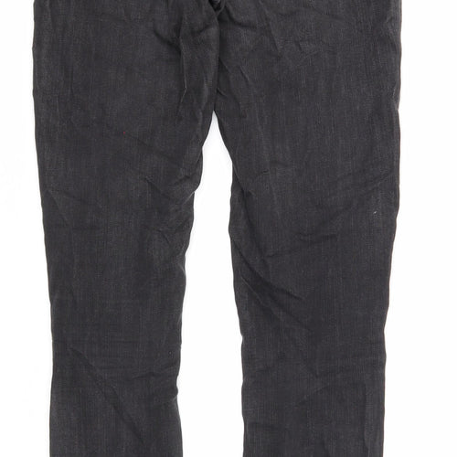 Preworn Womens Black Cotton Skinny Jeans Size 27 in Regular Zip