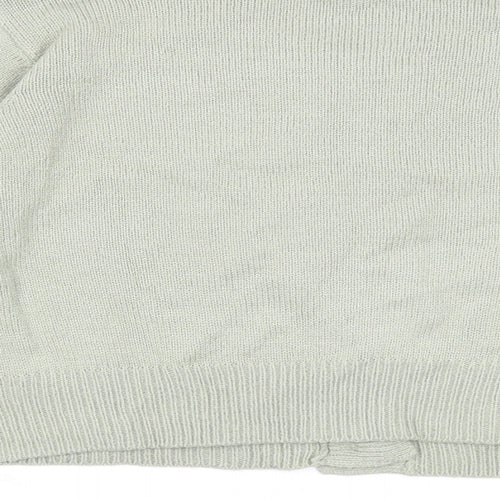 Threadbare Womens Green Round Neck Acrylic Cardigan Jumper Size 12
