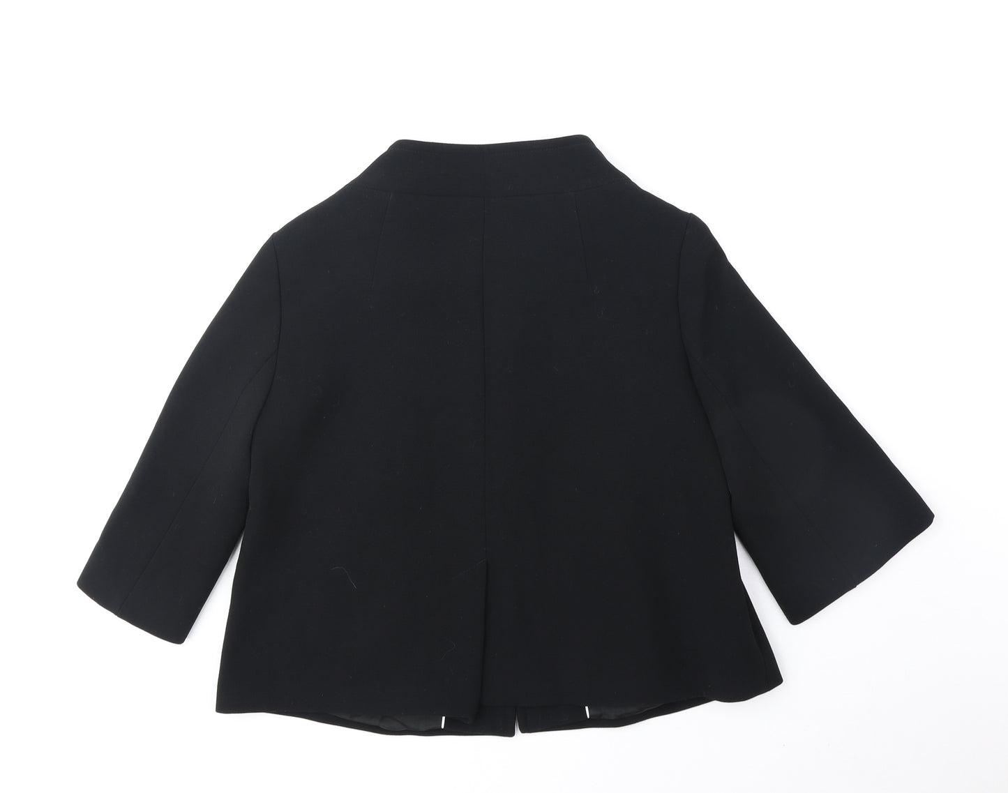 J. Taylor Womens Black Pea Coat Coat Size 12 Button