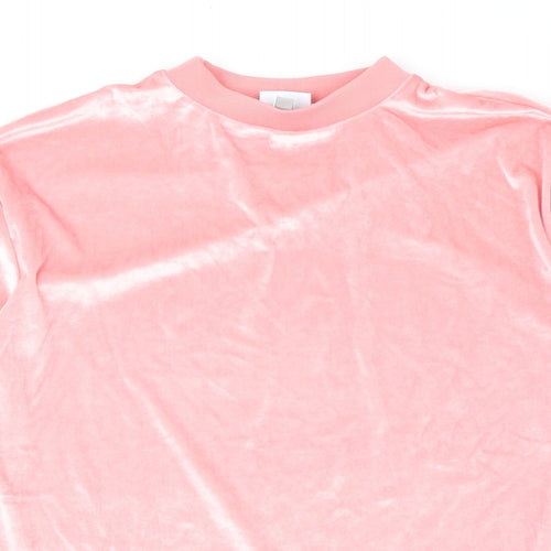 ellesse Womens Pink Round Neck Polyester Pullover Jumper Size 8