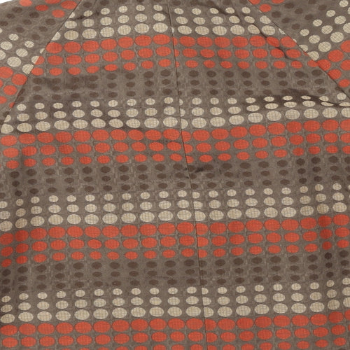 Marks and Spencer Womens Multicoloured Polka Dot Pea Coat Coat Size 12 Button