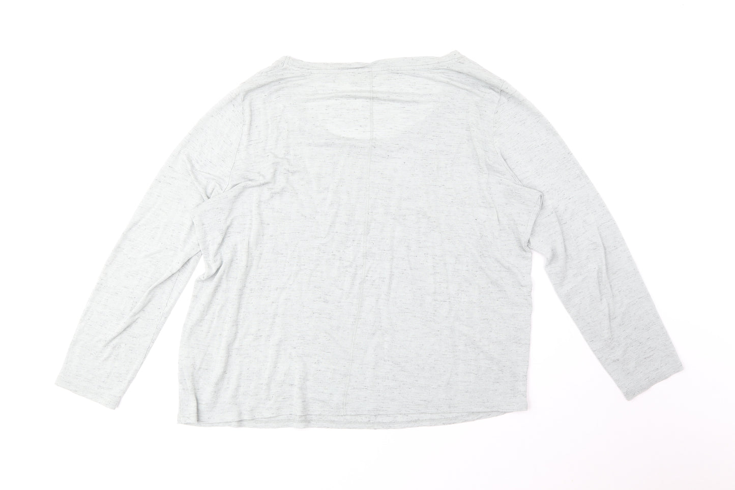 Indigo Womens Green Viscose Basic T-Shirt Size 14 Round Neck