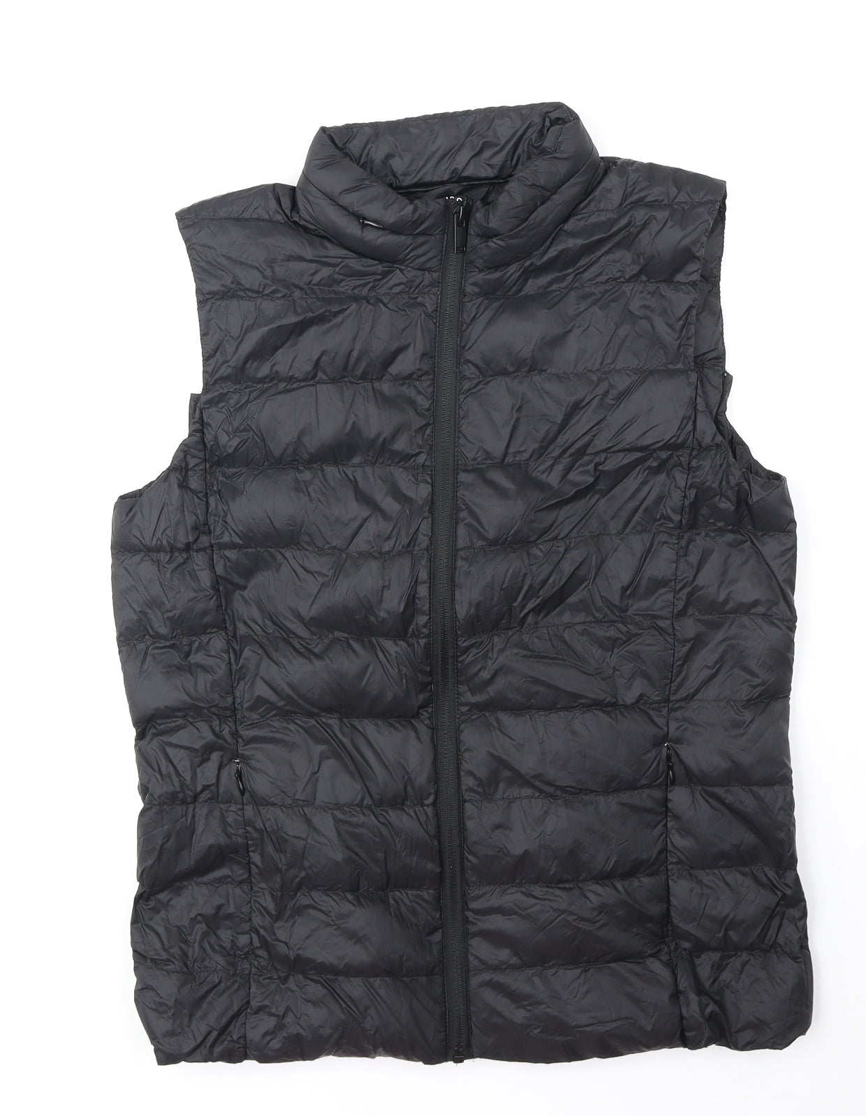 Marks and Spencer Womens Black Gilet Jacket Size 10 Zip