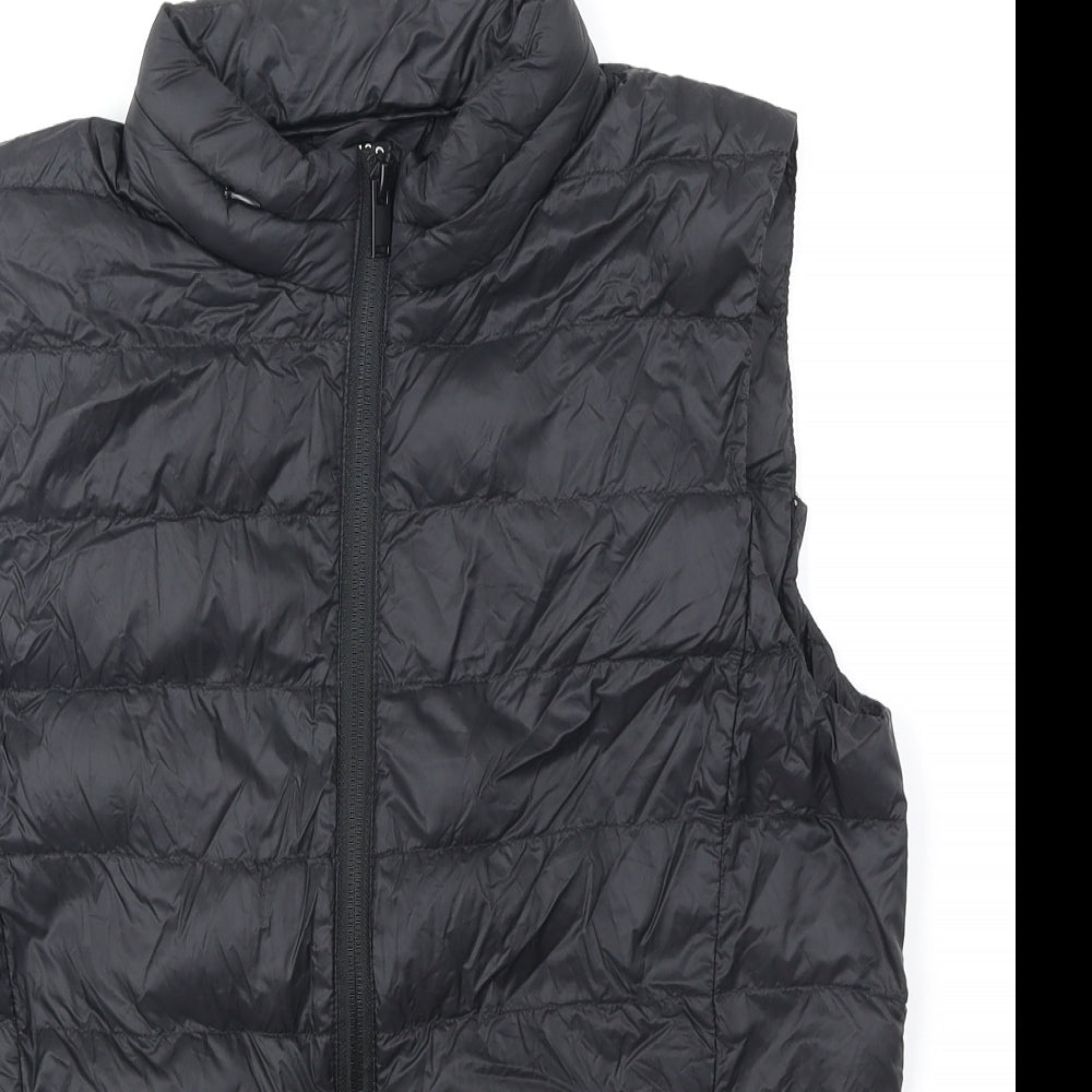 Marks and Spencer Womens Black Gilet Jacket Size 10 Zip