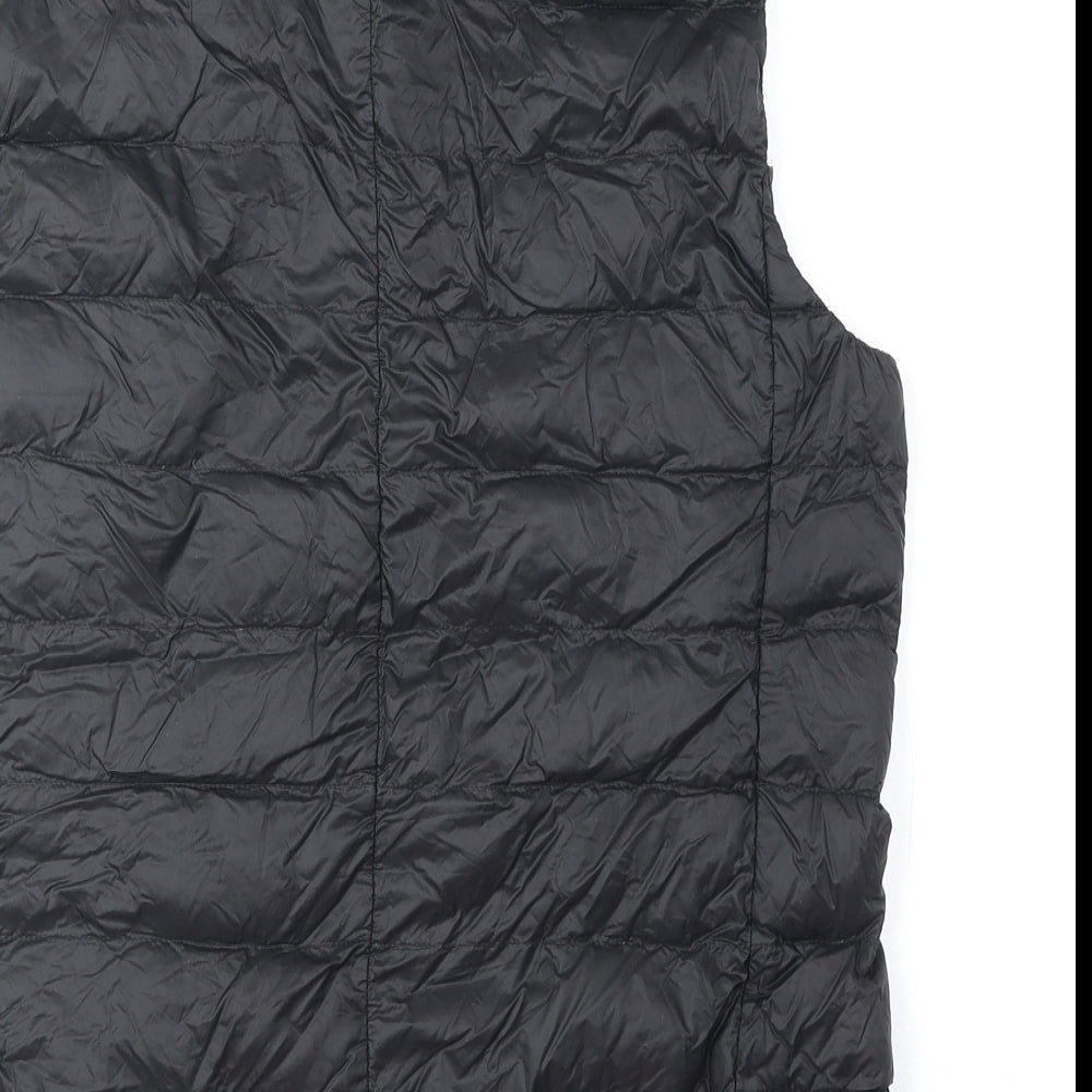 Marks and Spencer Womens Black Gilet Jacket Size 10 Zip