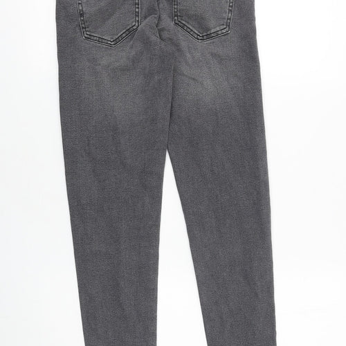 Zara Womens Grey Cotton Skinny Jeans Size 27 in L28 in Slim Zip