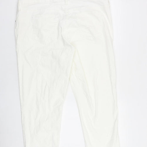 Gap Womens White Cotton Skinny Jeans Size 40 in L27 in Regular