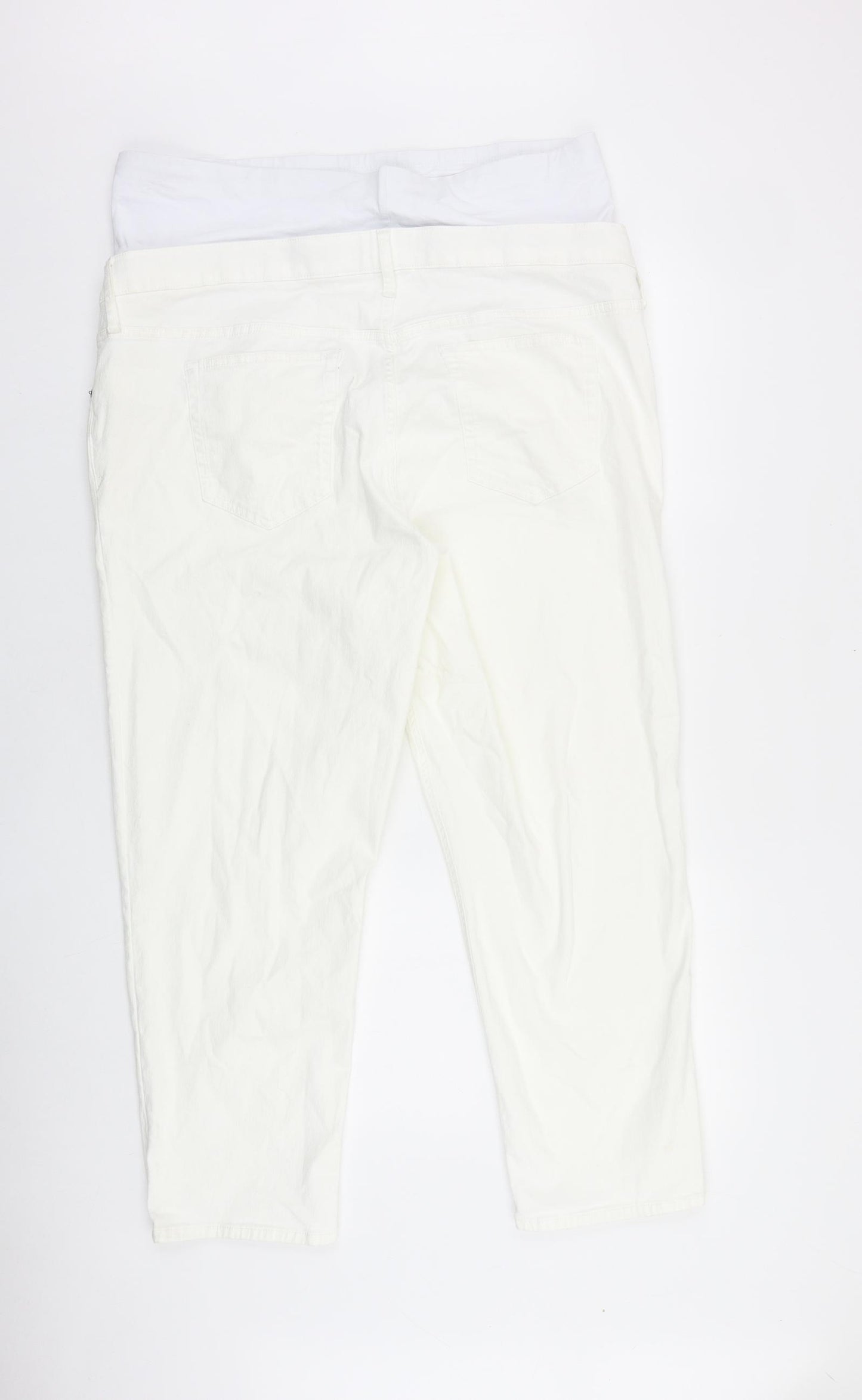 Gap Womens White Cotton Skinny Jeans Size 40 in L27 in Regular