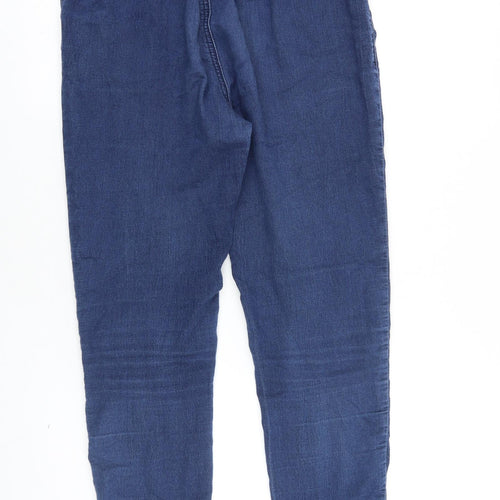 Preworn Womens Blue Cotton Skinny Jeans Size 8 L28 in Regular Zip
