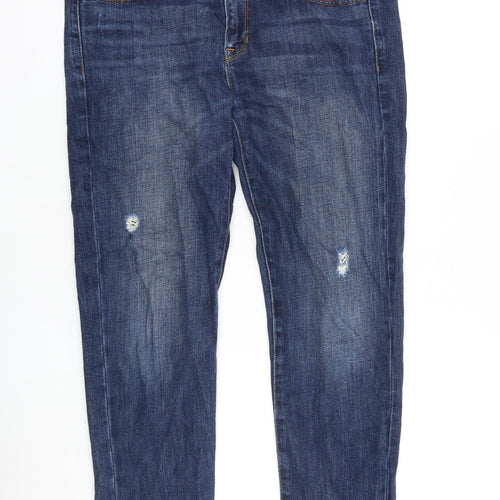 Gap Mens Blue Cotton Straight Jeans Size 30 in L32 in Regular Zip