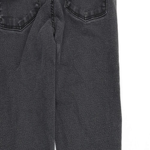 Select Womens Black Cotton Skinny Jeans Size 10 L26 in Slim Zip