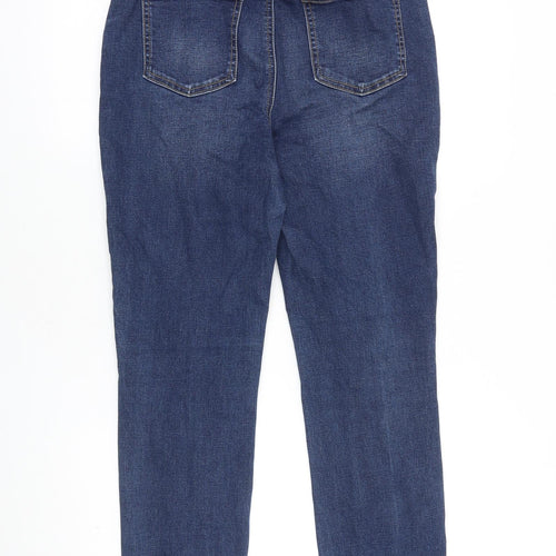 TU Womens Blue Cotton Skinny Jeans Size 12 L26 in Regular Buckle