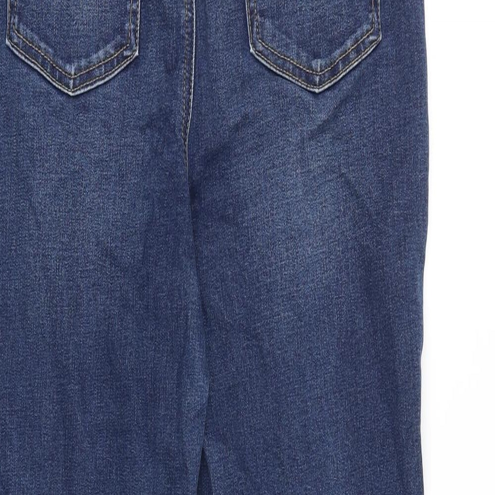 TU Womens Blue Cotton Skinny Jeans Size 12 L26 in Regular Buckle