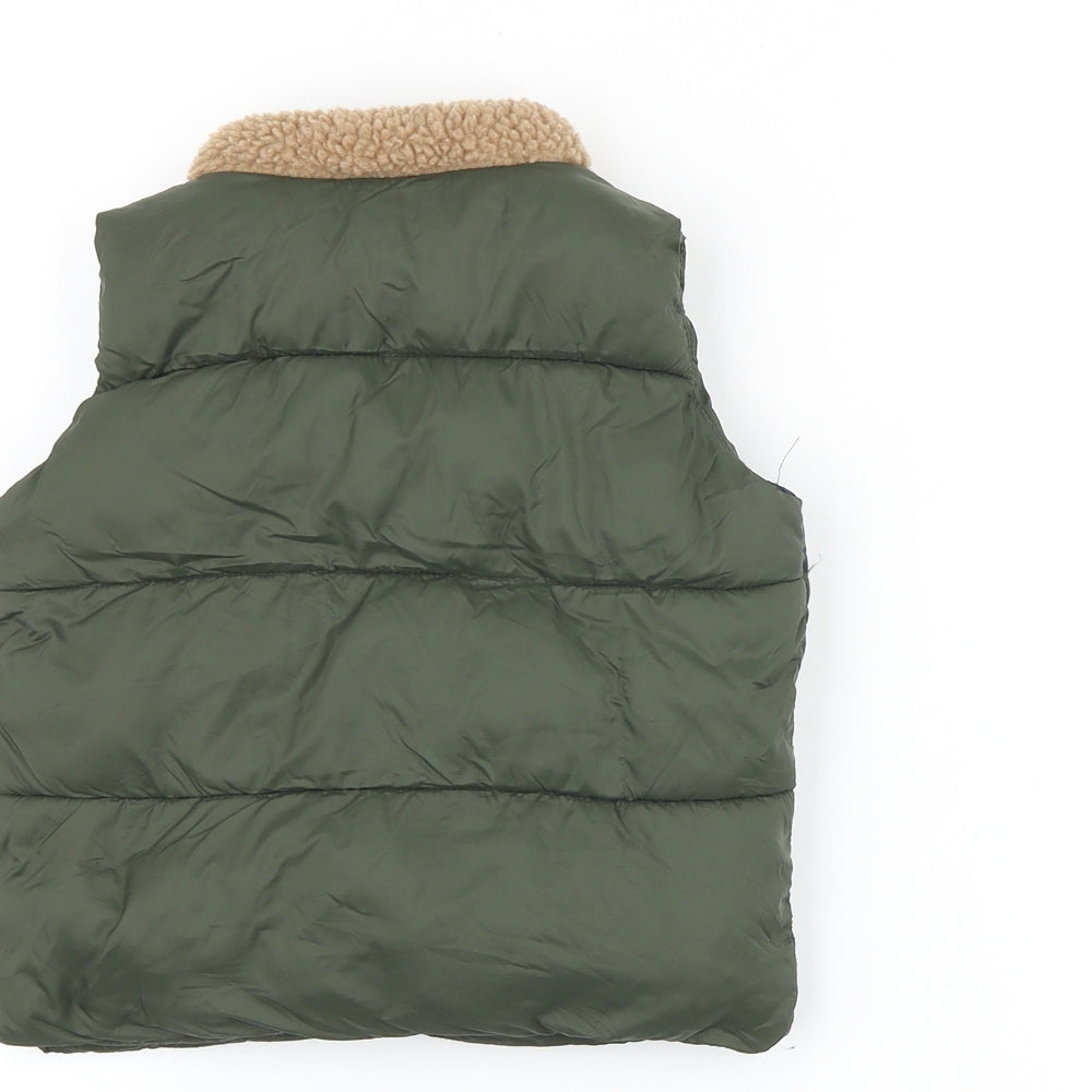 Matalan Baby Green Gilet Jacket Size 9-12 Months Zip
