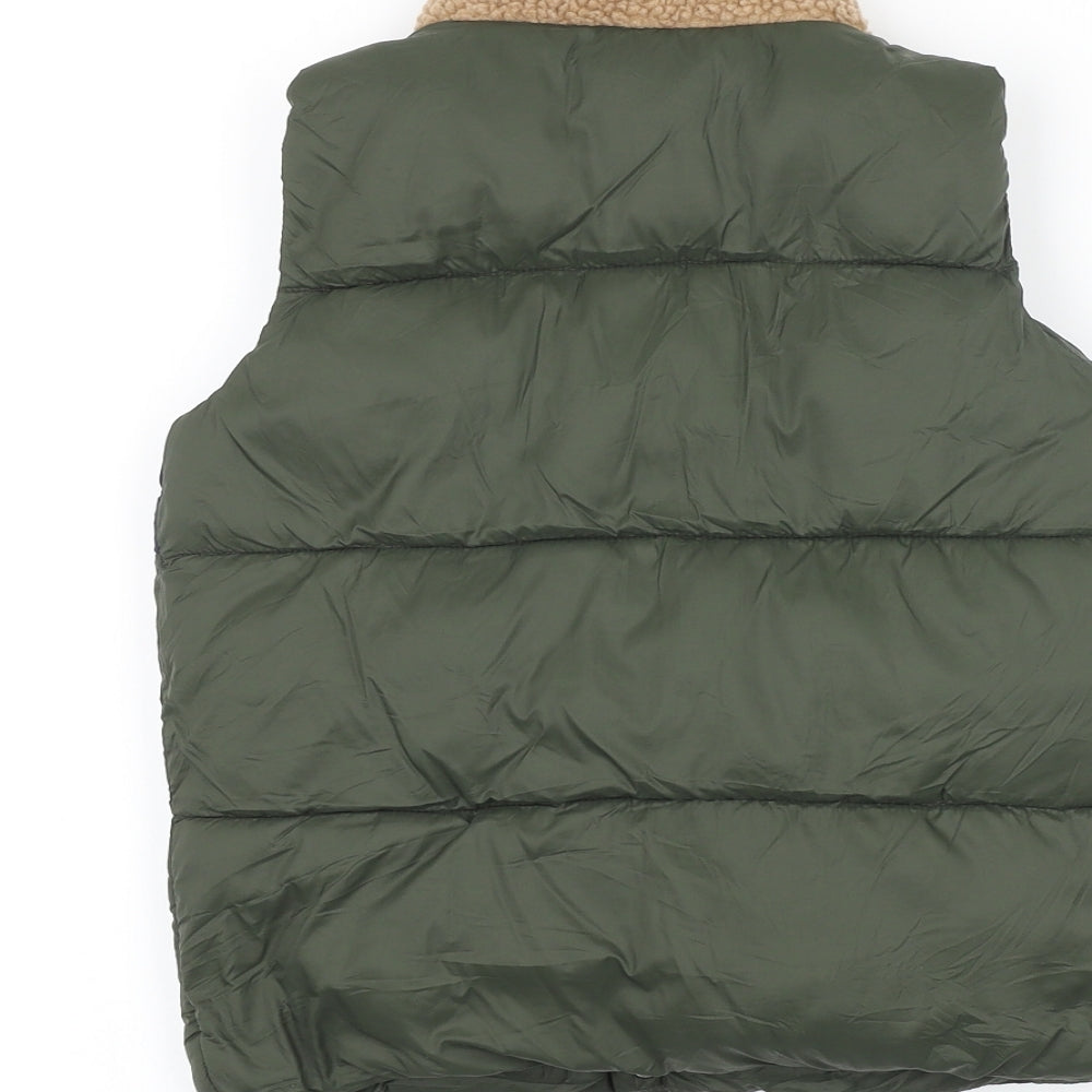 Matalan Boys Green Gilet Jacket Size 5-6 Years Zip