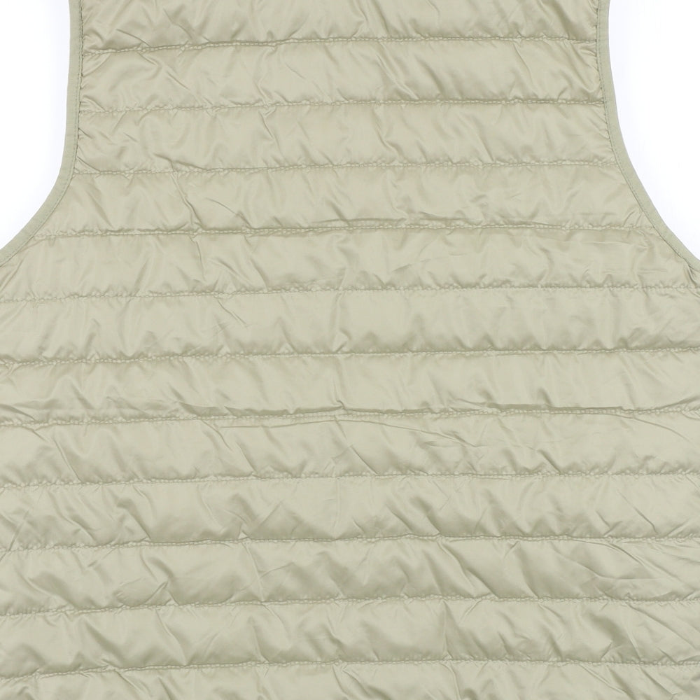 Atlas Mens Beige Gilet Jacket Size S Zip