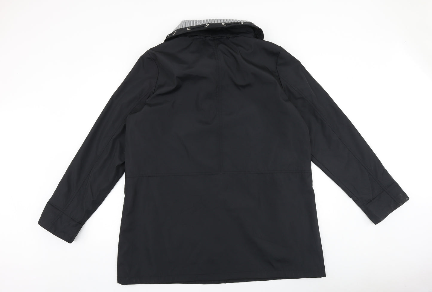 First Avenue Womens Black Striped Jacket Size 20 Zip