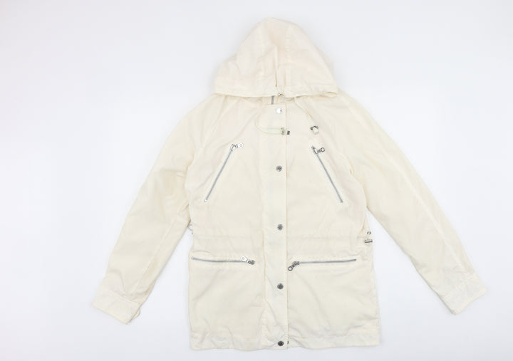 Marks and Spencer Womens Ivory Jacket Size 6 Zip