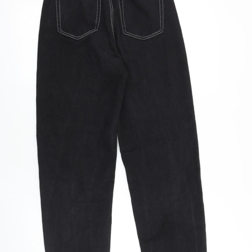 Preworn Womens Black Cotton Skinny Jeans Size 26 in L30 in Regular Zip - Contrast Stitching