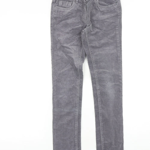 NEXT Girls Green 100% Cotton Skinny Jeans Size 11 Years Regular Zip