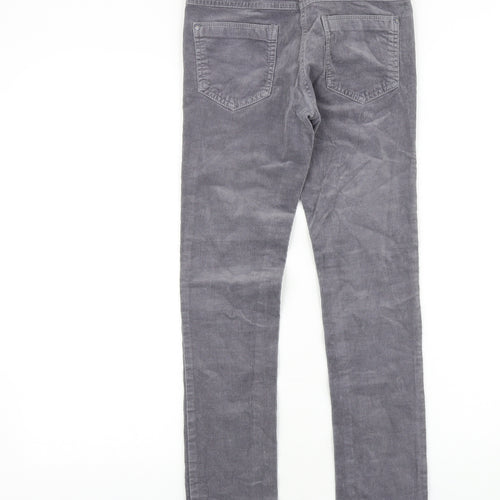 NEXT Girls Green 100% Cotton Skinny Jeans Size 11 Years Regular Zip
