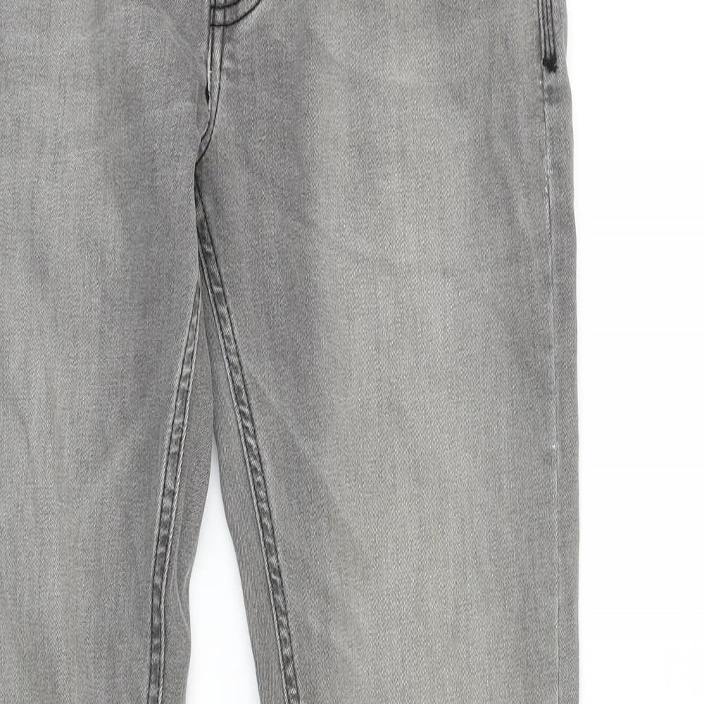 Crosshatch Mens Green Cotton Skinny Jeans Size 30 in L31 in Regular Zip