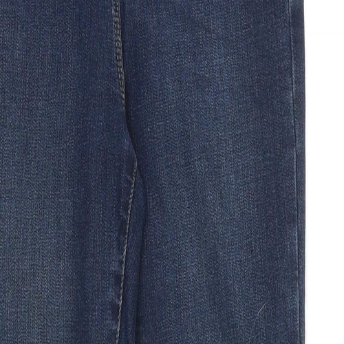 NEXT Womens Blue Cotton Blend Skinny Jeans Size 6 L29 in Slim Zip